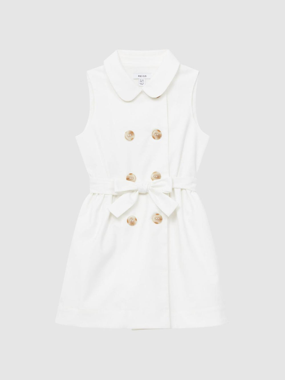 Reiss Dresses & Jumpsuits | Natalie Sleeveless Belted Dress White - Children