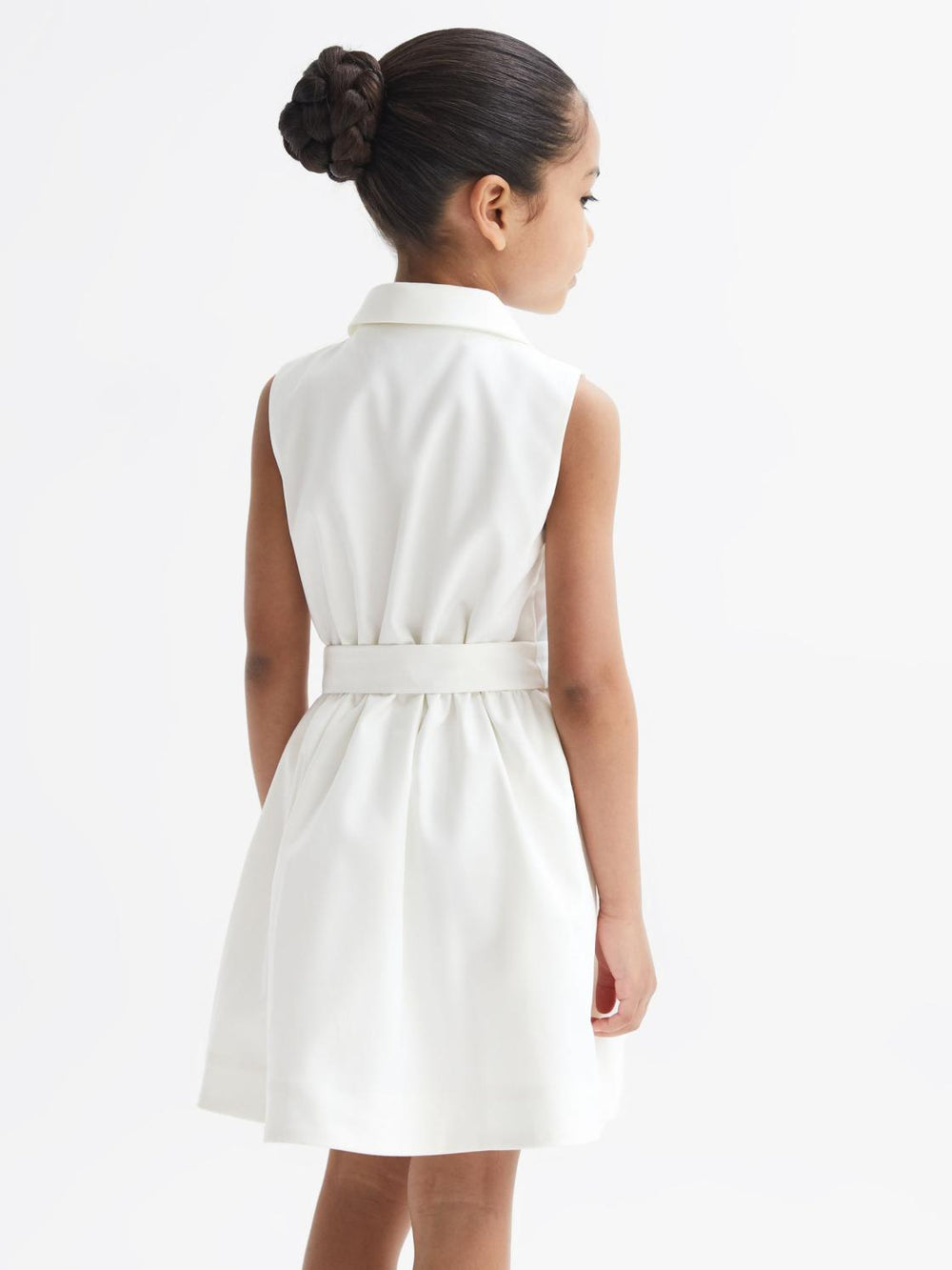Reiss Dresses & Jumpsuits | Natalie Sleeveless Belted Dress White - Children