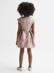 Reiss Dresses & Jumpsuits | Nia Metallic Cap Sleeve Dress Gold - Children