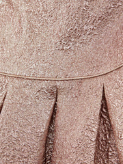 Reiss Dresses & Jumpsuits | Nia Metallic Cap Sleeve Dress Gold - Children