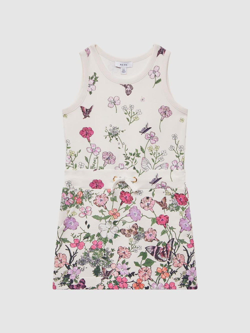 Reiss Dresses & Jumpsuits | Raina Floral Drawstring Waist Dress Pink Print - Children