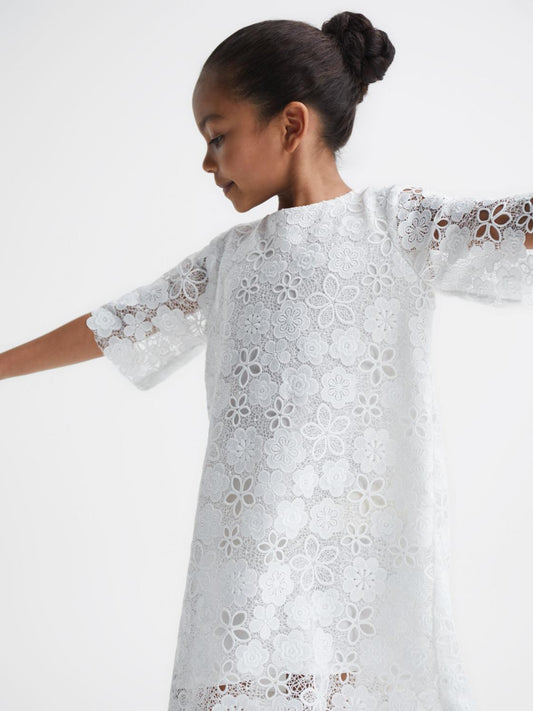 Reiss Dresses & Jumpsuits | Susie Lace T-Shirt Dress Ivory - Children