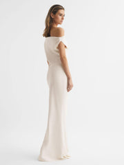 Reiss Dresses | Loretta Off-The-Shoulder Maxi Dress Ivory - Women