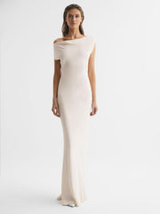 Reiss Dresses | Loretta Off-The-Shoulder Maxi Dress Ivory - Women