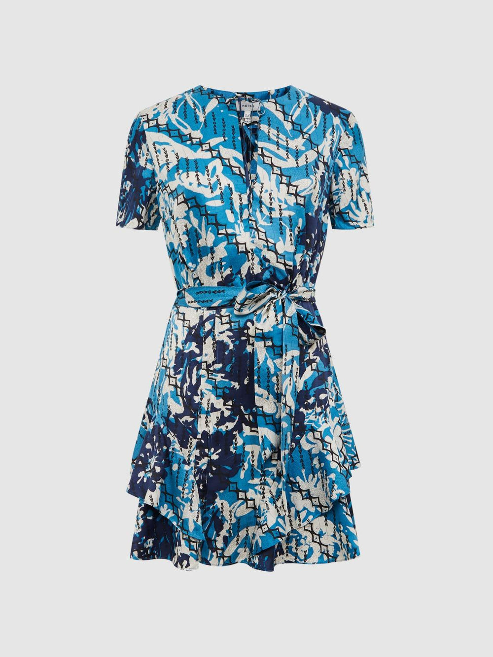 Reiss Dresses | Posey Ditsy Printed Mini Dress Blue - Women