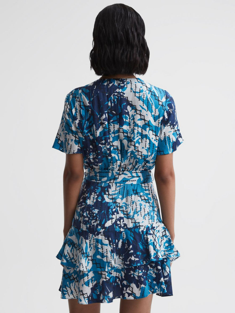 Reiss Dresses | Posey Ditsy Printed Mini Dress Blue - Women