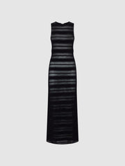 Reiss Dresses | Seraphina Knitted Midi Dress Black - Women
