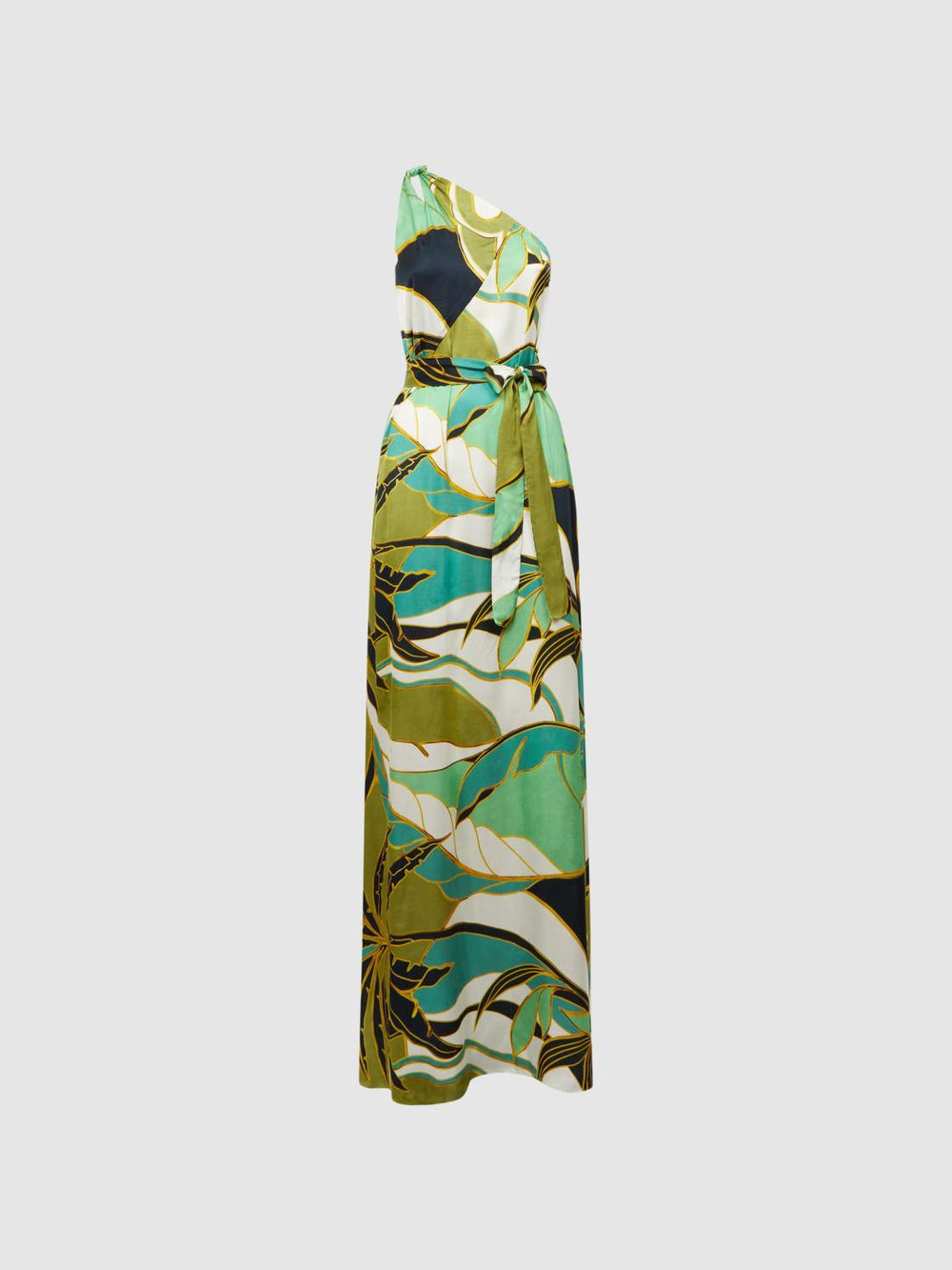Reiss Dresses | Tina Jungle Print Maxi Dress Green - Women