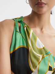 Reiss Dresses | Tina Jungle Print Maxi Dress Green - Women