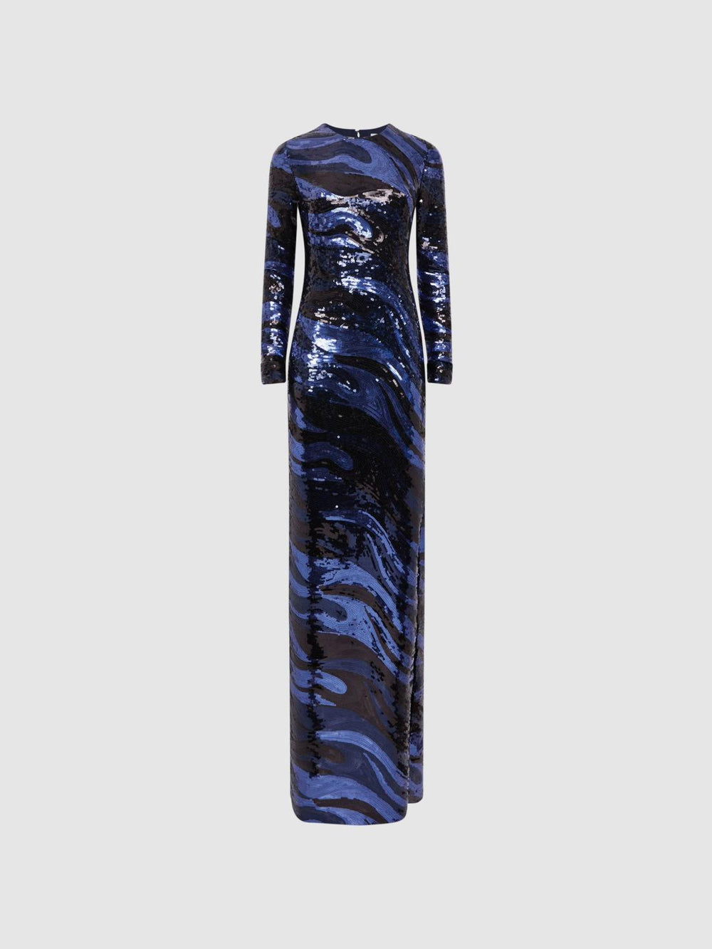 Reiss Dresses | Whitney Halston Sequin Maxi Dress Black Multi - Women