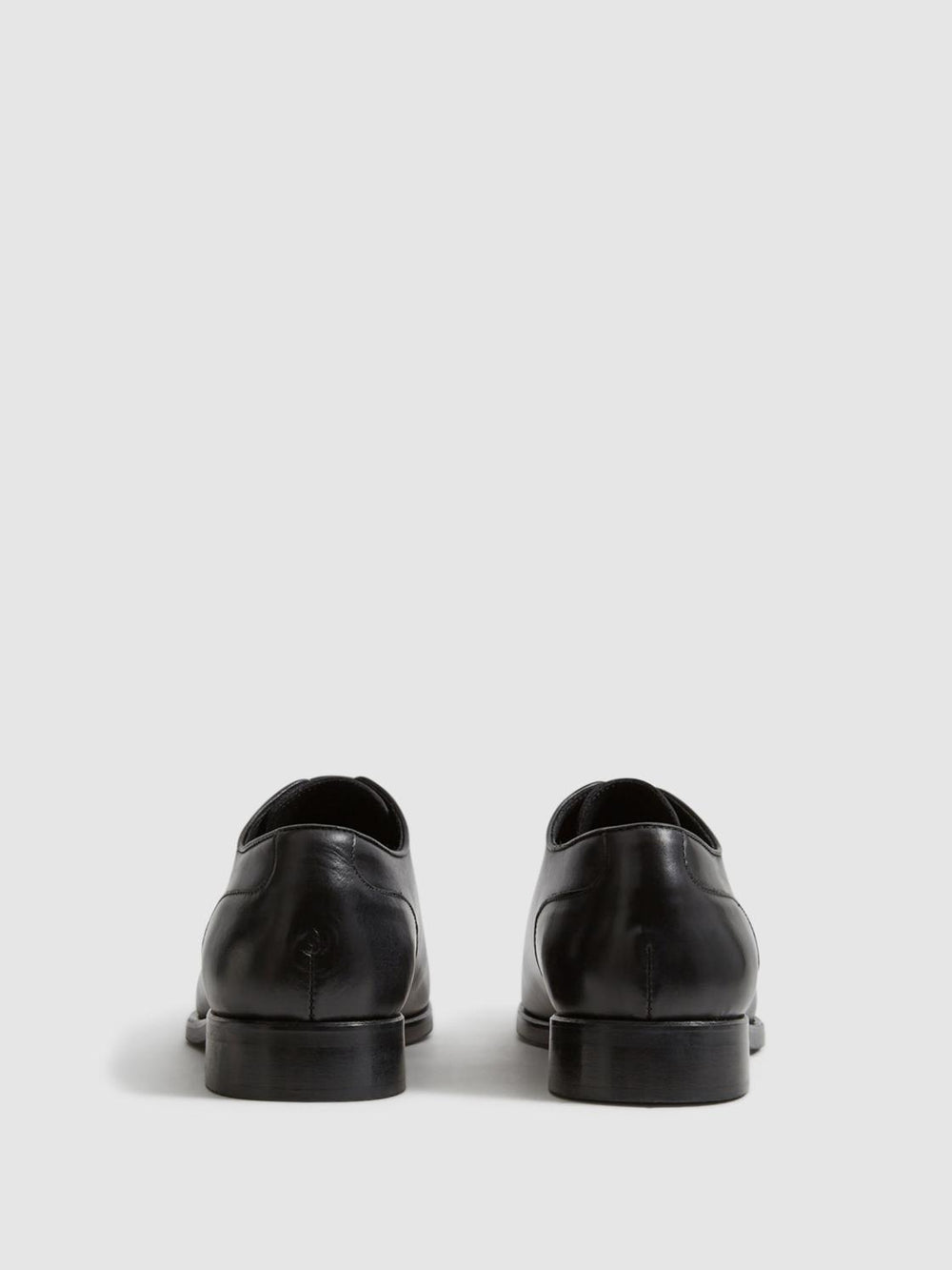 Reiss Formal Shoes | Bay Leather Whole Cut Shoes Black - Men