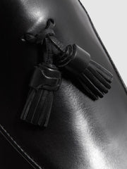 Reiss Formal Shoes | Windsor Suede Tassel Loafers Black - Men