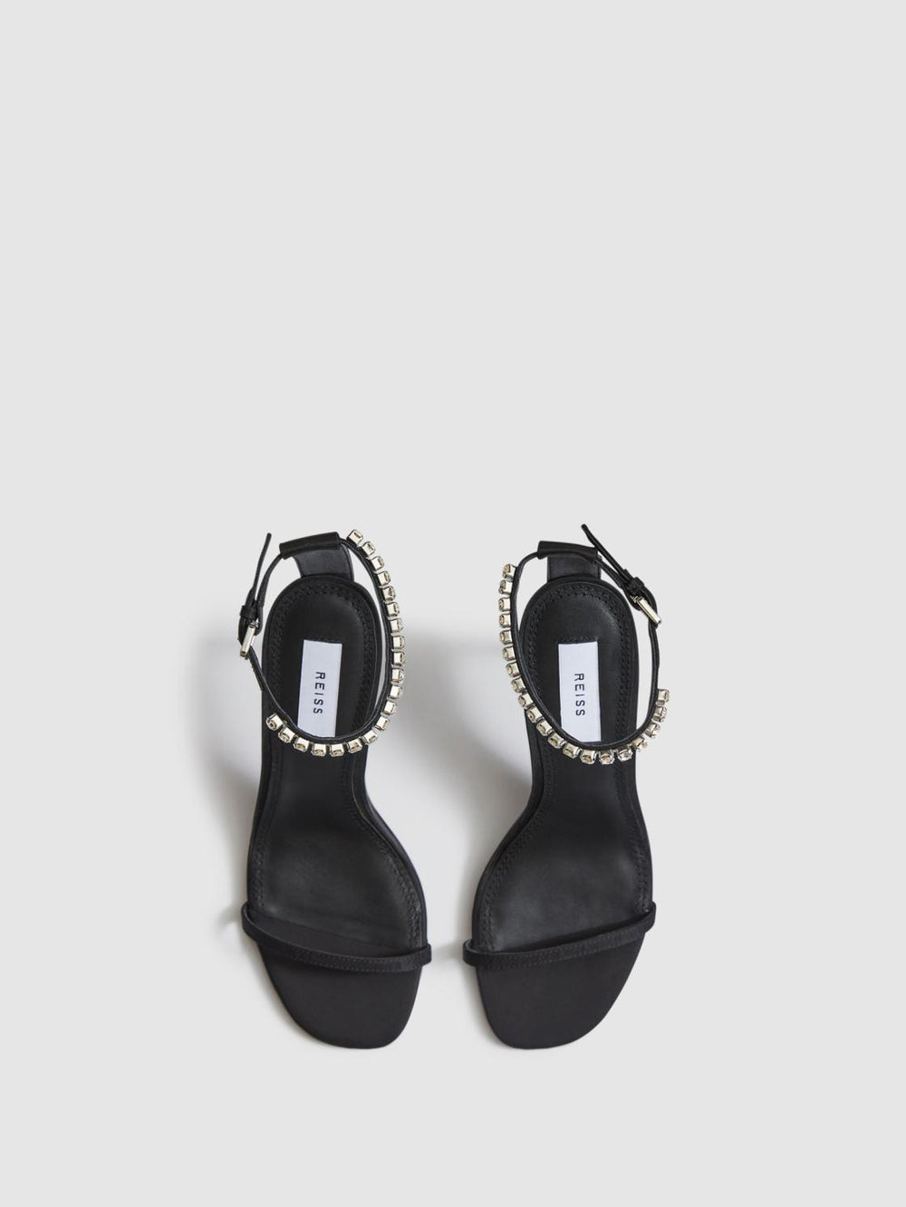Reiss Heels | Carey Strappy Pin Heel Sandals Black - Women