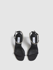 Reiss Heels | Carey Strappy Pin Heel Sandals Black - Women