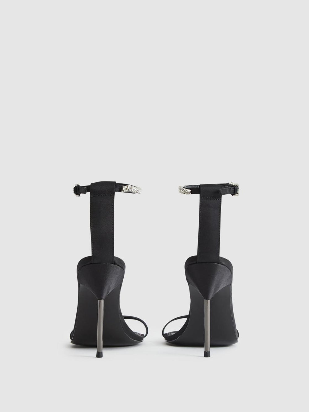 Reiss Heels | Carey Strappy Pin Heel Sandals Black - Women