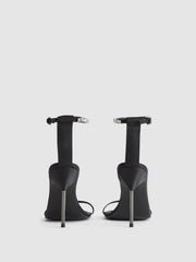 Reiss Heels | Carey Strappy Pin Heel Sandals Black - Women