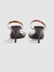 Reiss Heels | Emery Tortoiseshell Double Strap Heels Tortoise - Women