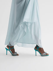 Reiss Heels | Estel Embellished Heeled Sandals Blue - Women