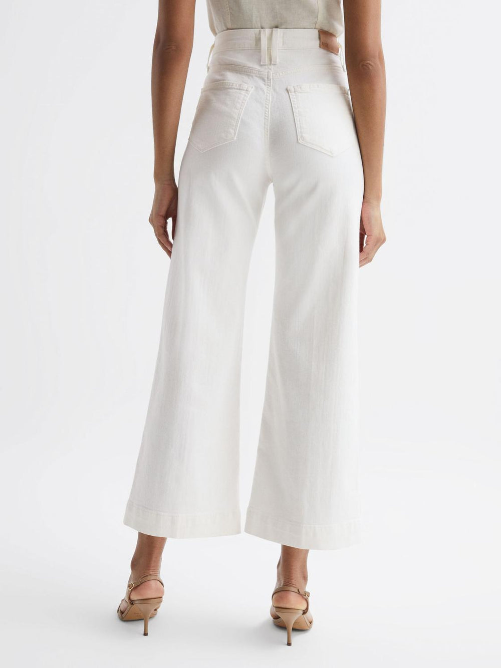 Reiss Jeans | Anessa Paige High Rise Flared Jeans Ecru - Women