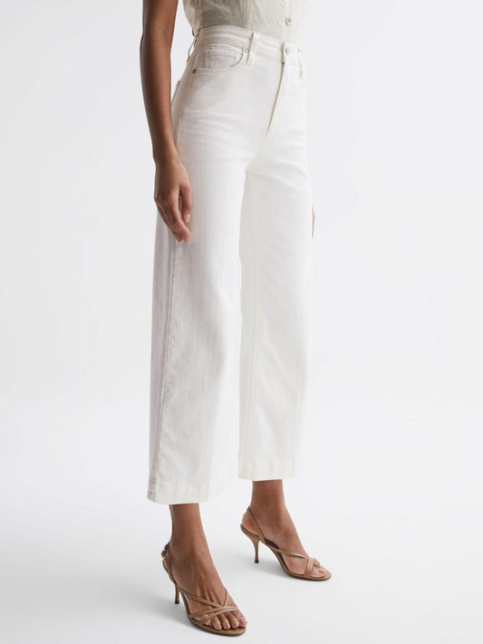Reiss Jeans | Anessa Paige High Rise Flared Jeans Ecru - Women