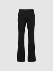 Reiss Jeans | Beau High Rise Skinny Flared Jeans Black - Women