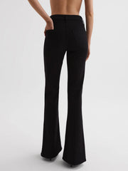 Reiss Jeans | Beau High Rise Skinny Flared Jeans Black - Women