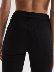 Reiss Jeans | Beau High Rise Skinny Flared Jeans Black - Women
