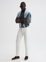 Reiss Jeans | Dover Slim Fit Brushed Jeans White - Men