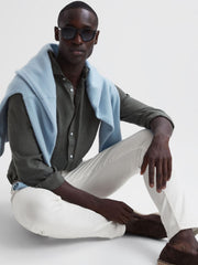 Reiss Jeans | Dover Slim Fit Brushed Jeans White - Men