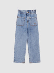 Reiss Jeans | Elodie High Rise Washed Jeans Blue - Children
