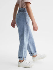 Reiss Jeans | Elodie High Rise Washed Jeans Blue - Children