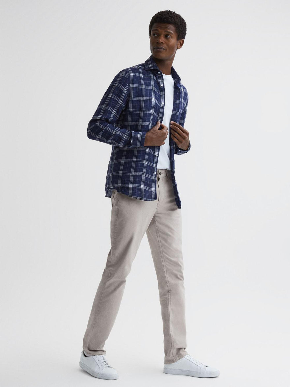 Reiss Jeans | Federal Paige Regular Fit Straight Leg Jeans Oyster - Men