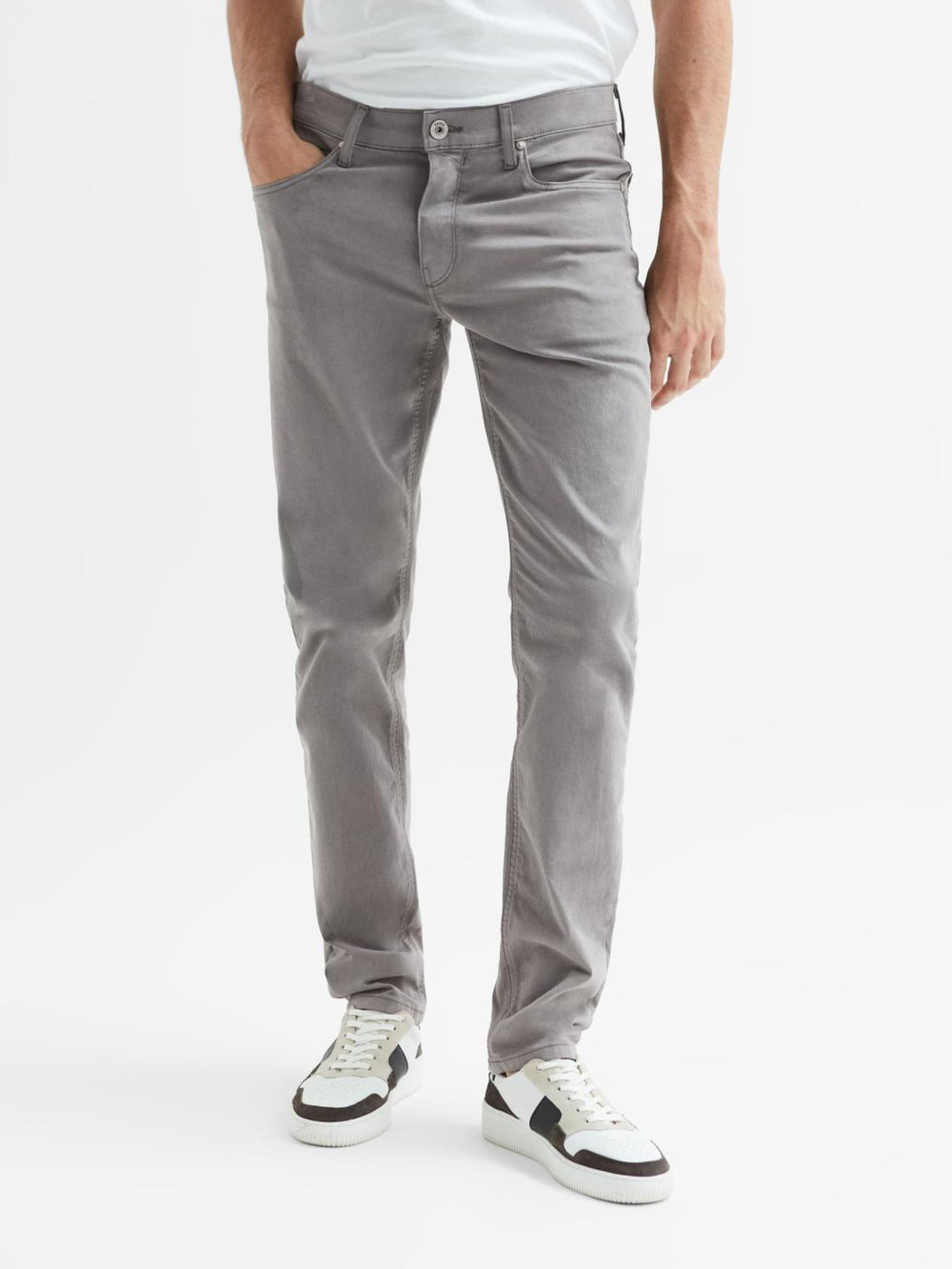 Reiss Jeans | Federal Paige Slim Fit Straight Leg Jeans Brushed Nickel - Men