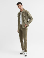 Reiss Jeans | Federal Paige Slim Fit Straight Leg Jeans Uniform Green - Men