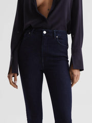 Reiss Jeans | Garcia Contour High Rise Skinny Jeans Dark Blue - Women