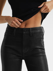 Reiss Jeans | Genevieve Paige Flared Coated Jeans Black - Women