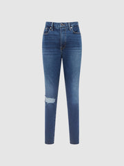 Reiss Jeans | Good American Cropped Skinny Jeans Dark Blue - Women
