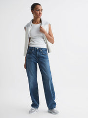 Reiss Jeans | Good American Good American 90s Fit Jeans Mid Blue - Women