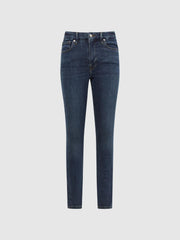 Reiss Jeans | Good American Good American Released Hem Skinny Jeans Dark Blue - Women