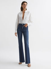 Reiss Jeans | Good American Good Classic Bootleg Jeans Indigo - Women