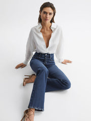 Reiss Jeans | Good American Good Classic Bootleg Jeans Indigo - Women