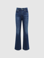 Reiss Jeans | Good American Mini Good Legs Crop Bootleg Jeans Dark Blue - Women
