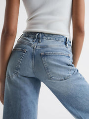 Reiss Jeans | Good American Palazzo Jeans Mid Blue - Women