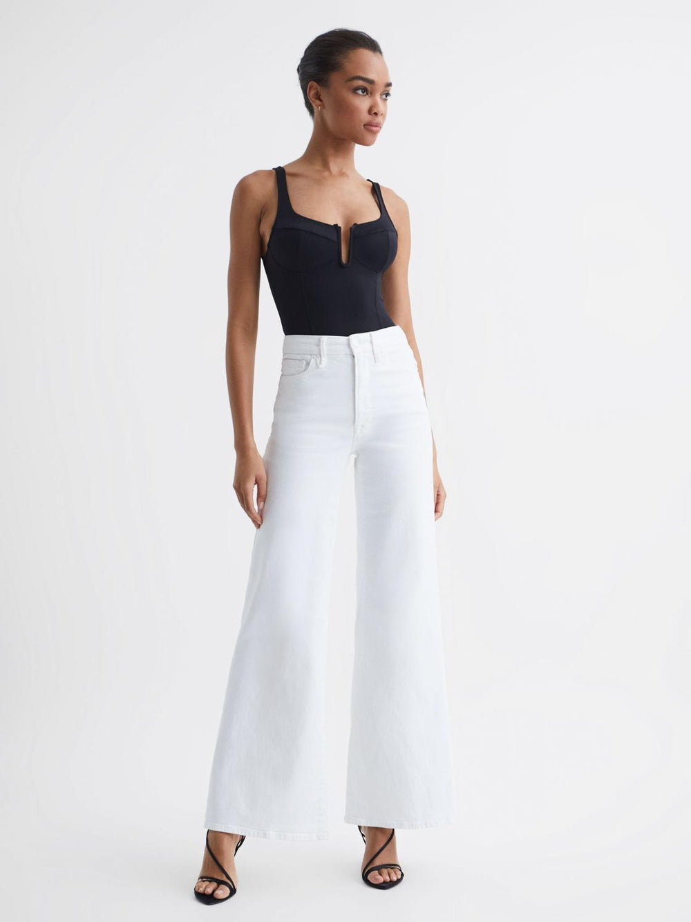 Reiss Jeans | Good American Palazzo Jeans White - Women