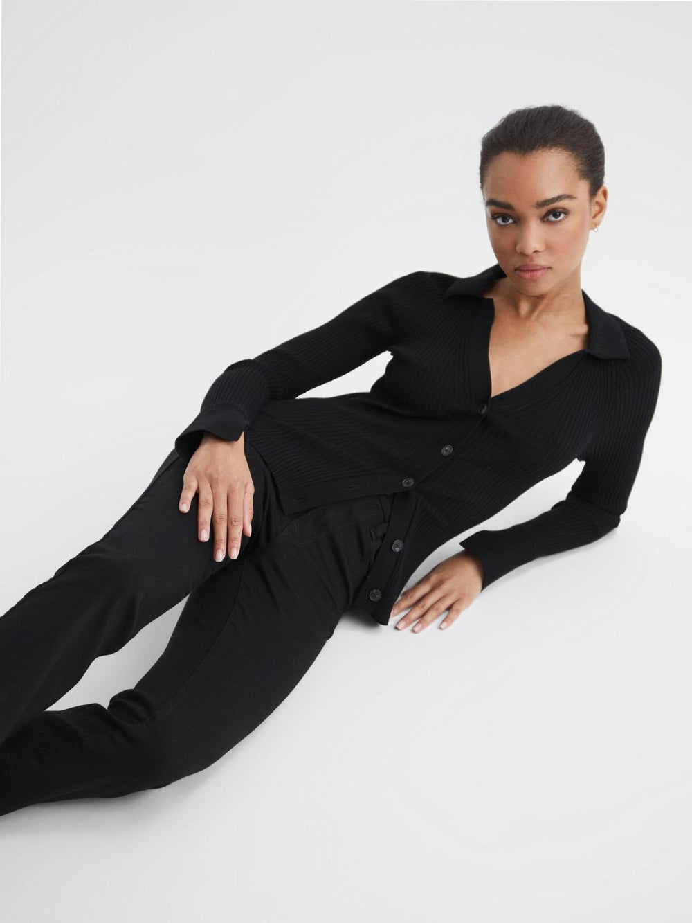 Reiss Jeans | Good American Straight Jeans Black - Women