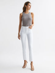 Reiss Jeans | Good American Straight Leg Skinny Jeans White - Women