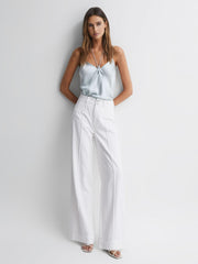 Reiss Jeans | Harper Paige High Rise Wide Leg Jeans Boss White - Women