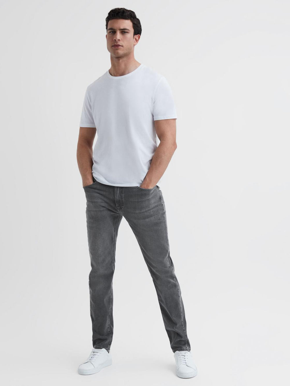 Reiss Jeans | Harry Slim Fit Washed Jeans Washed Grey - Men