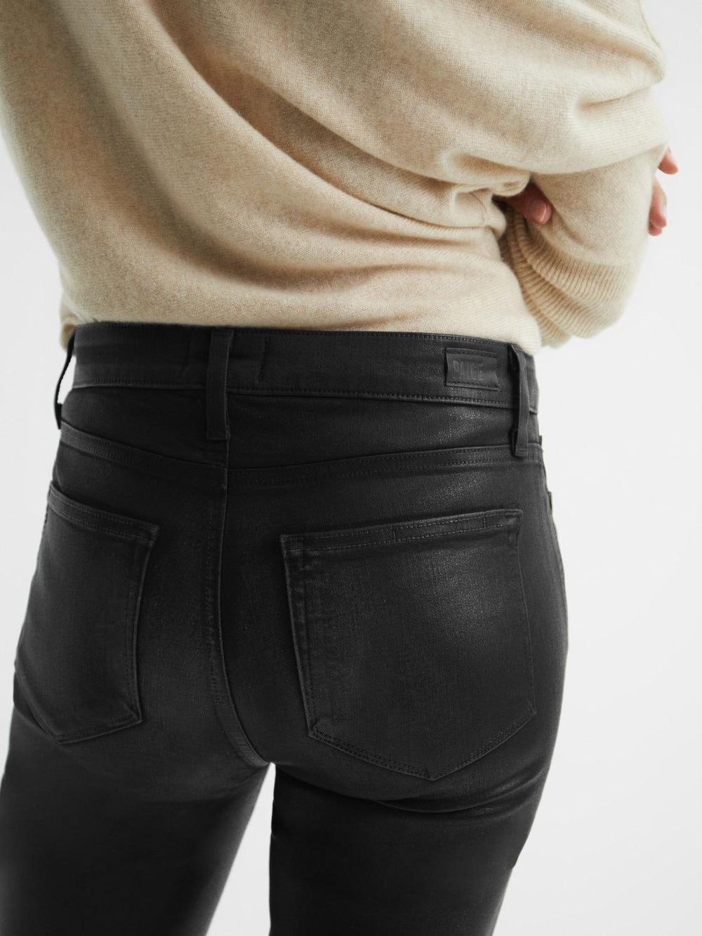 Reiss Jeans | Hoxton PAIGE Coated Skinny Jeans Black - Women