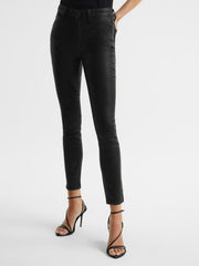 Reiss Jeans | Hoxton PAIGE Coated Skinny Jeans Black - Women